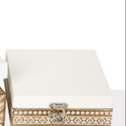 Caja madera pintada